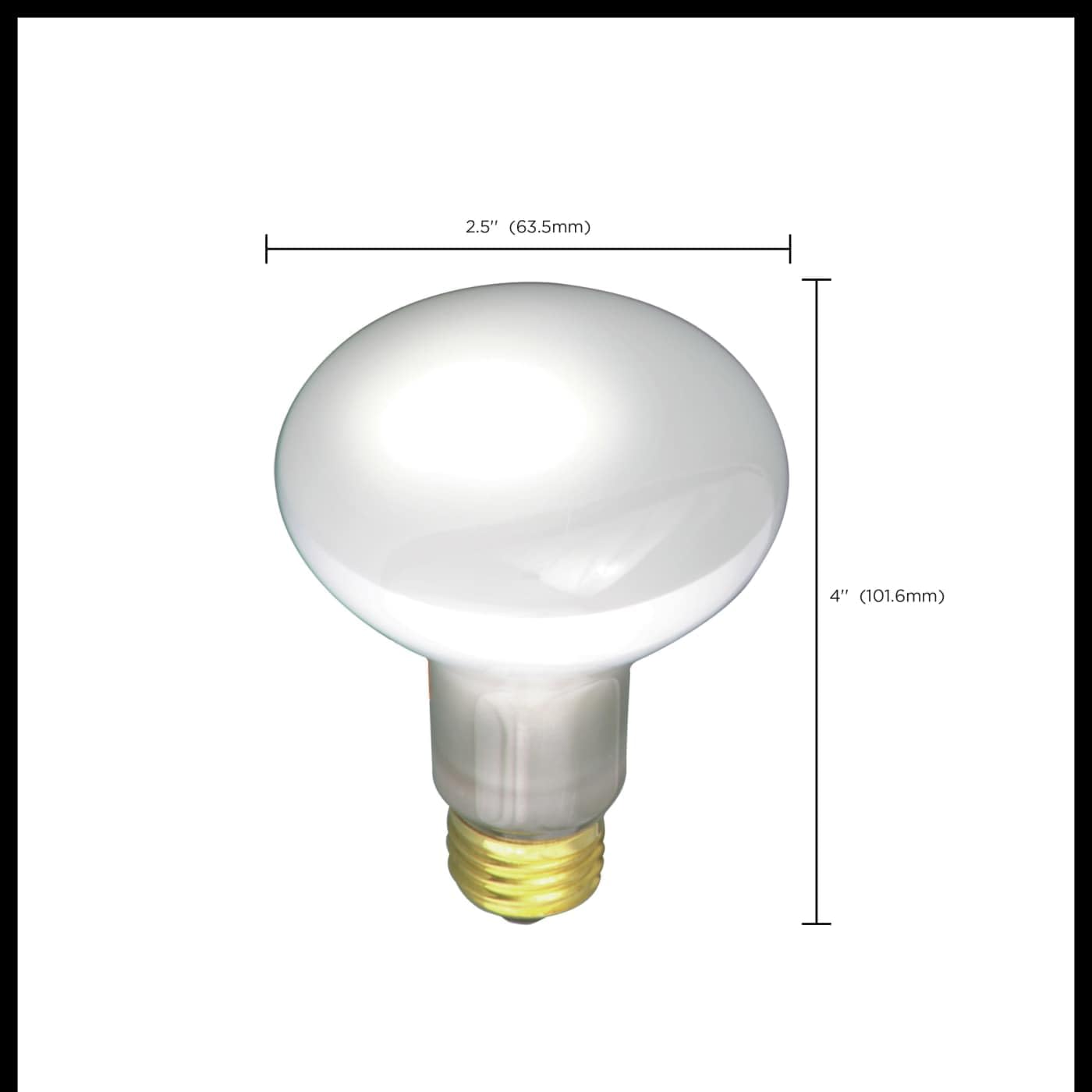 Satco S2810-30 Watt R20 Incandescent Light Bulbs - Frost; 2000 Average Rated Hours; 185 Lumens; Medium Base; 130 Volt (12 Pack)