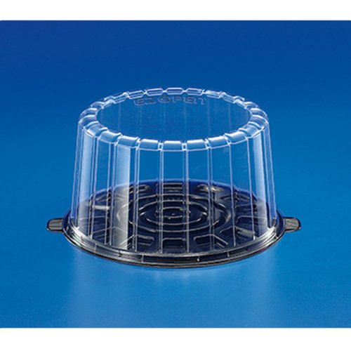 Inline Plastics EZ Open Clear, 7 Inch Double Layer Cake Container with Dome Lid | 100/Case