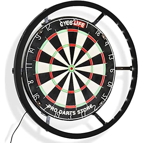CyeeLife Dartboard LED Lighting System for Steel Dart board 360 degrees Cover