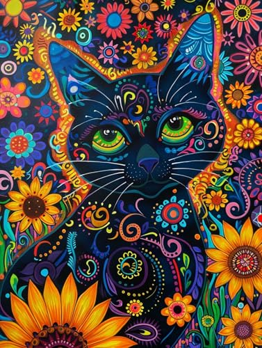 Broderie perles chats complice pour un moment de détente créative en famille