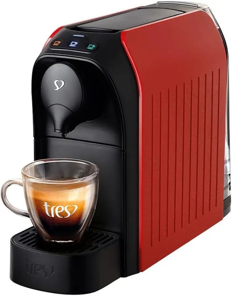 3 Corações TRES Cafeteira Espresso e Multibebida Passione Vermelha - 127V