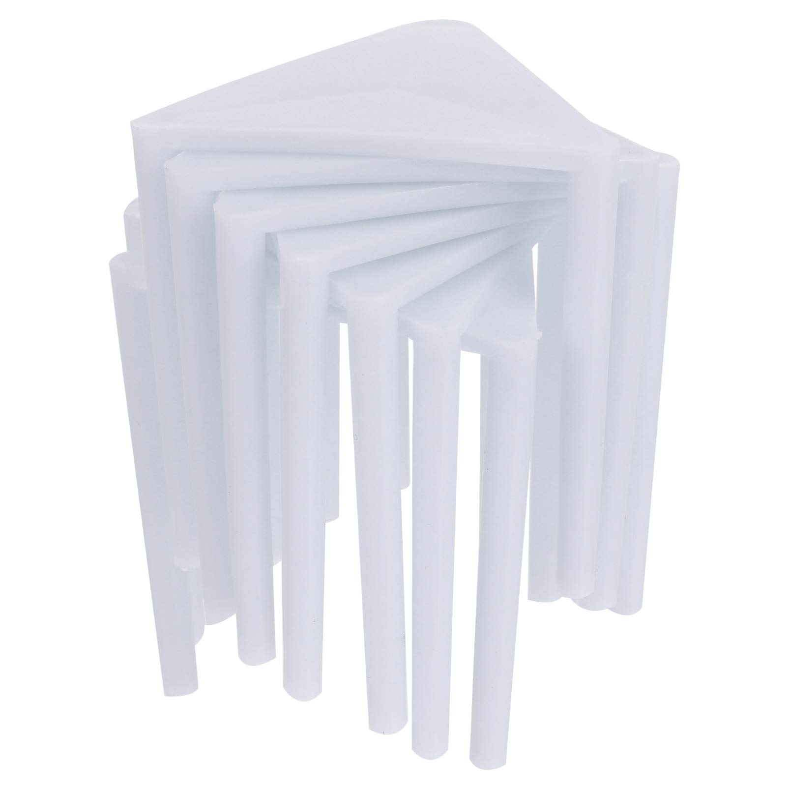 Hemoton Cake Tray 100pcs Plastic Pizza Tabletop Pizza Box Table Triangle Brackets Pizza Holder White Serving Tray