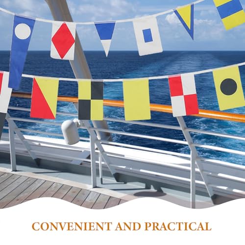 Pavillons du code des navires en polyester 40 pièces pour la communication maritime - 4