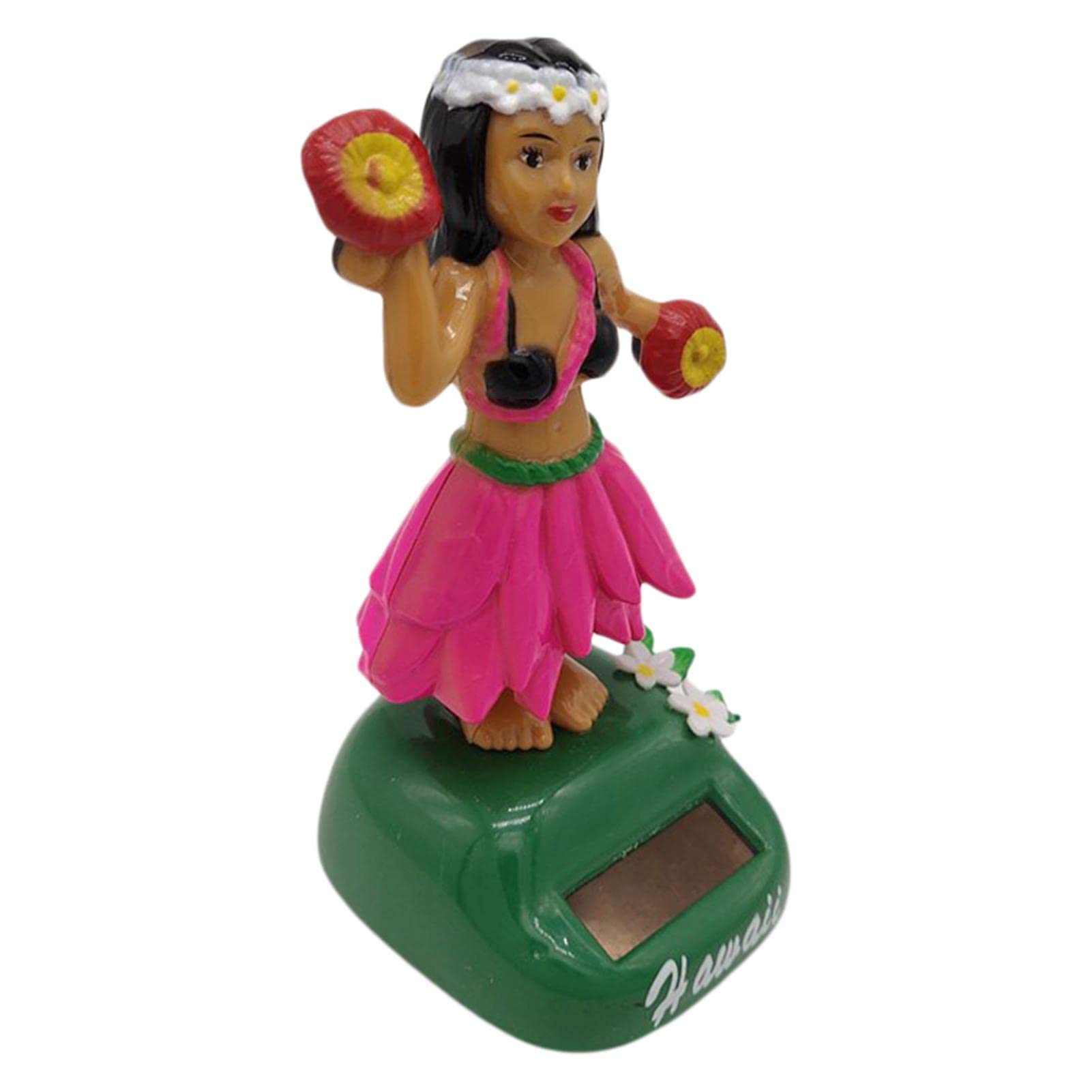Campsie Solar Dancing Figurine, Solar Bobble Head Figures Car Ornaments, Solar Powered Dancing Girl, Dancing Solar Hawaiian Girl,Hawaii Dancing Girl Solar Figurine,Hu-la Girl Car Dashboard Ornament