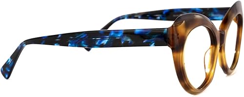 Miniatura 3 de Zeelool Marco vintage de lentes de ojo de gato para hombres y mujeres con lente transparente sin receta Rive ZDA162085