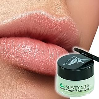 Moisturizing Green Tea Matcha Sleeping Lip Mask Balm, Younger Looking Lips Overnight, Best