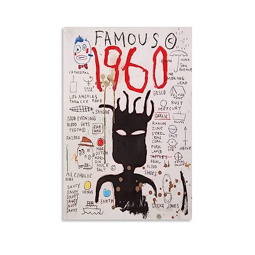 RIUFIN Wall Art Canvas Print Wall Art Untitled 1960 Art Picture Theme Party Decor Canvas Art Poster And Picture Print Modern Family Bedroom Decor Posters 16x24inch(40x60cm)