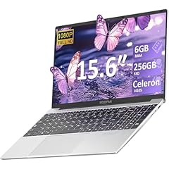 bvate PC Portatile 15.6 Pollici Laptop Win 11 256 GB ROM Celeron J4105 2.4G+5G WiFi upto 2.8 GHz Supporta l'espansione SSD 1TB 4.2 USB HDMI Tastiera Italiana Membrana Mouse Senza Fili-Sliver-FXJ