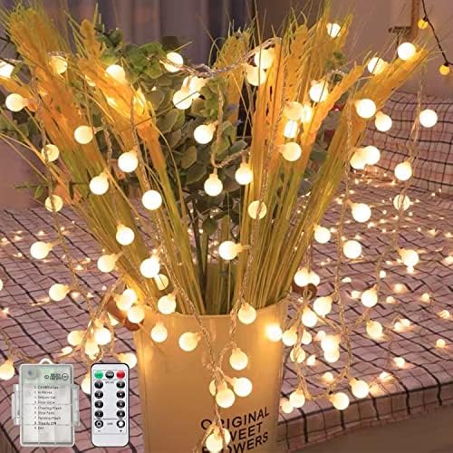 Catena Luminosa, RuiLight Luci Stringa 10m Lampadina Illuminazione 100 LED , Luci Stringa Impermeabile per Esterno ed Interno,Ideale per Decorazione Casa, Natale, Feste, Giardino (bianco caldo)