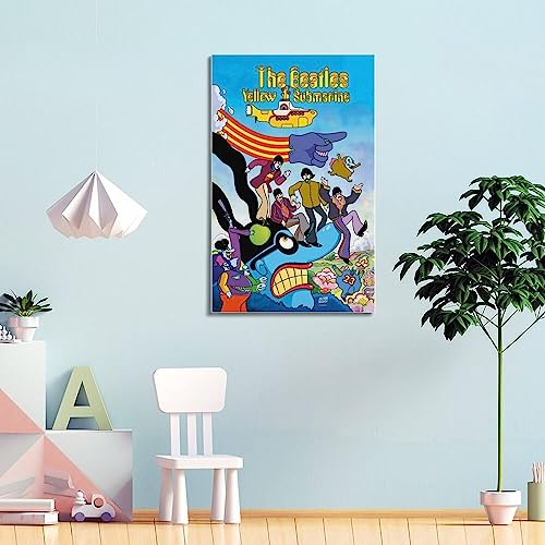 V BY N Poster vintage The Beatles Sous-marin jaune – Décoration de chambre à coucher – Esthétique – 50 x 75 cm – Style cadre - Les Beatles, Paul McCartney, John Lennon, RIngo Starr, George Harrison V BY N Poster vintage The Beatles Sous-marin jaune - Décoration de chambre à coucher - Esthétique - 50 x 75 cm - Style cadre – Image 5