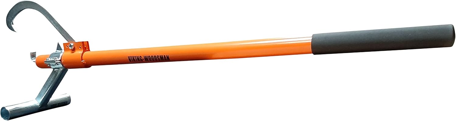 Viking Woodsman 60 in Heavy Duty Aluminum Handle Cant Hook and Jack Stand for Your Chainsaw or Woodlot. Get up Out of The Dirt!