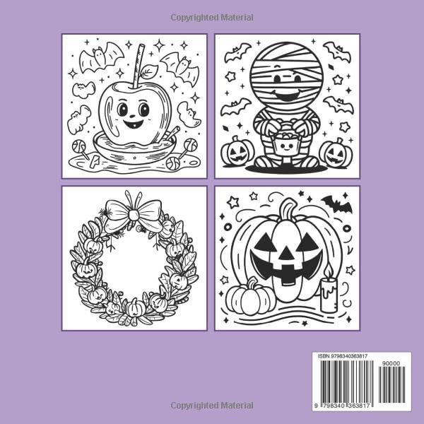 Cute and Cozy Bold and Easy Halloween Coloring Book for Kids and Adults: Fun and Simple Spooky Designs for All Ages to Enjoy This Fall Season image 3