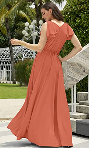 Image of KOH KOH Womens Long Sleeveless Bridesmaid Wedding Guest Prom Maxi Dress