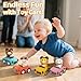 SUPVIB Press to Go Car Toys for Toddlers 1-3, Animal Baby Car Toys, Gifts for One Year Old Boys, Infant Play Vehicle Set for 6-9-12-18 Months, 1st Birthday Gifts for 1-2 Years Old Boy Girl