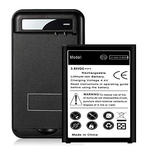 LG Stylo 2 Battery Charger, Upgraded 3700mAh Extended Slim Battery for LG Stylo 2 LS775 K540 BL-45B1F with Wall Charger