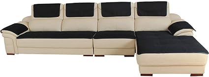 Lu Antiderapante Antiderapante 1 Pcs En Cuir Housse De Canape Coupe Moderne Housse Serviette Couverture Pour Le Canape Plaid Canape Fixe Pour Salon Maison D Ete Decor 70x150cm 28x59inch Amazon Fr Cuisine Maison