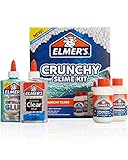 Elmer'S Crunchy Slime Kit | Slime Supplies Include Metallic Liquid Glue, Clear Liquid Glue, Crunchy Magical Liquid Slime Activator, 4 Count