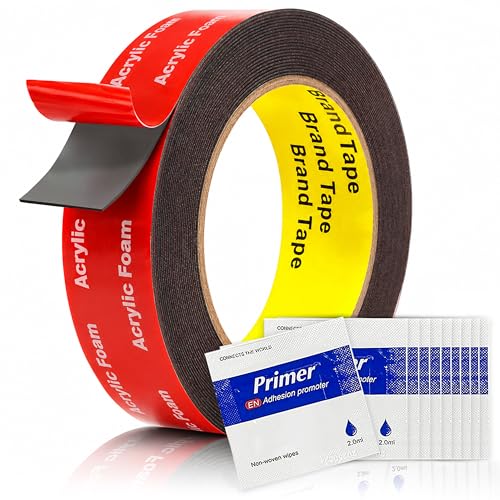 Double Sided Tape Heavy Duty Waterproof Foam Mounting Tape 0.98 inch x 18FT