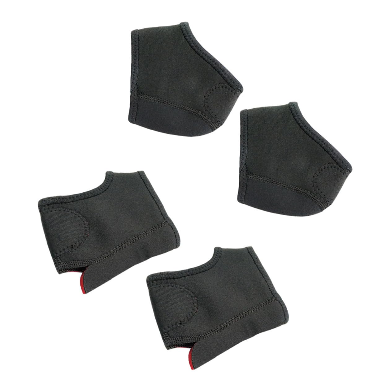 GOOHOCHY 2 Pack Heel Socks Silicone Cover Moisturizing Toeless Protectors Blisters Heel Sleeve Compression Socks for Men Women