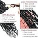 Alrence Passion Twist Crochet Hair 8 Packs Pre twisted Passion Twist Hair For Women Soft Bohe Pre-looped Crochet Braids (14 Inch (Pack of 8), 1B#)