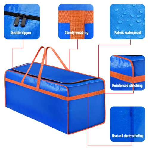 150L Moving Bags Heavy Duty Extra Large Duffel Bags, Moving Supplies 40 Gallon Plastic Moving Boxes Storage Bags With Zipper, Moving Totes For Storage Packing Bags For Moving, Traveling, 2Pack #TOP3