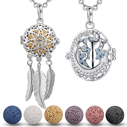 Pack de 2 Collares Difusores de Aceites Esenciales para Mujer