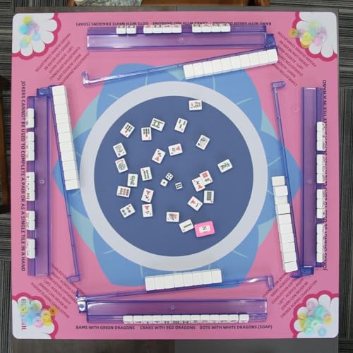 bestcool 2025 Neoprene Mahjong Mat con reglas miniatura 3