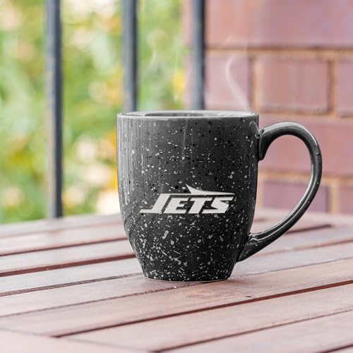 Image of Rico Industries NFL Football 16 oz Team Color Laser Engraved Speckled Ceramic Coffee Mug
