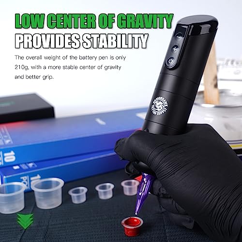 Dragonhawk X2 Wirelss Tattoo Pen Machine Gun, Practice Tattoo Pen for Beginner Play & Learn Tattooing - Image 4
