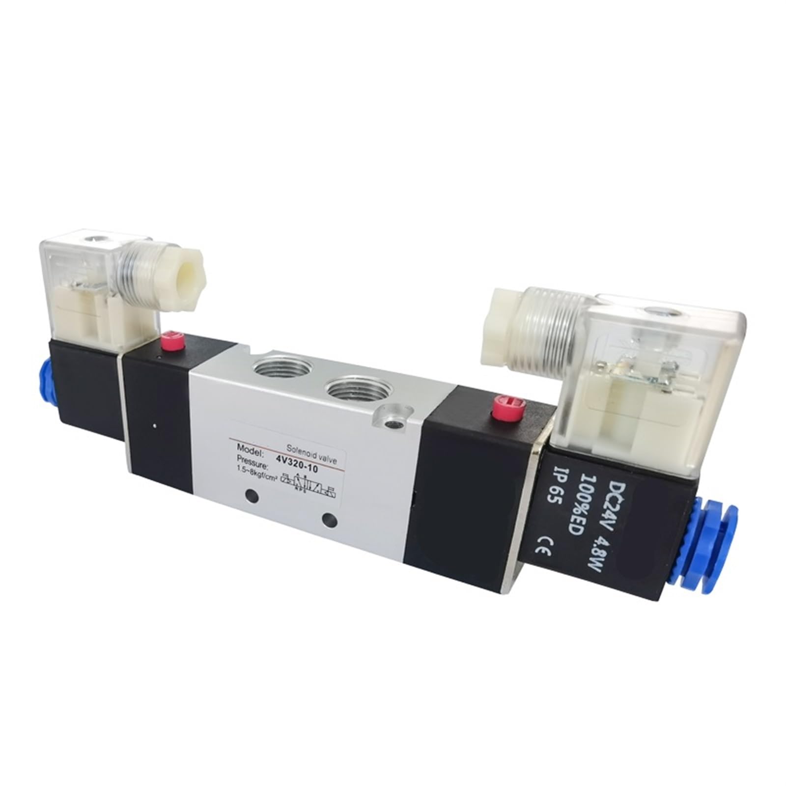 1 PCS 4V120/4V220/4V320/4V420 Series 2 Position 5 Port Five Way Control Air Valve Electromagnetic(Only Valve-4v120-06,AC110V)