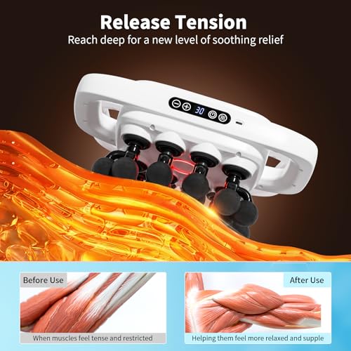 Image of 20-Head Massage Gun, 30 Intensity Levels 3 Modes, Deep Tissue Massager with 50KG Force & Noise-Free Motor for Neck Back Legs Shoulders, Portable for Full Body Muscle Recovery