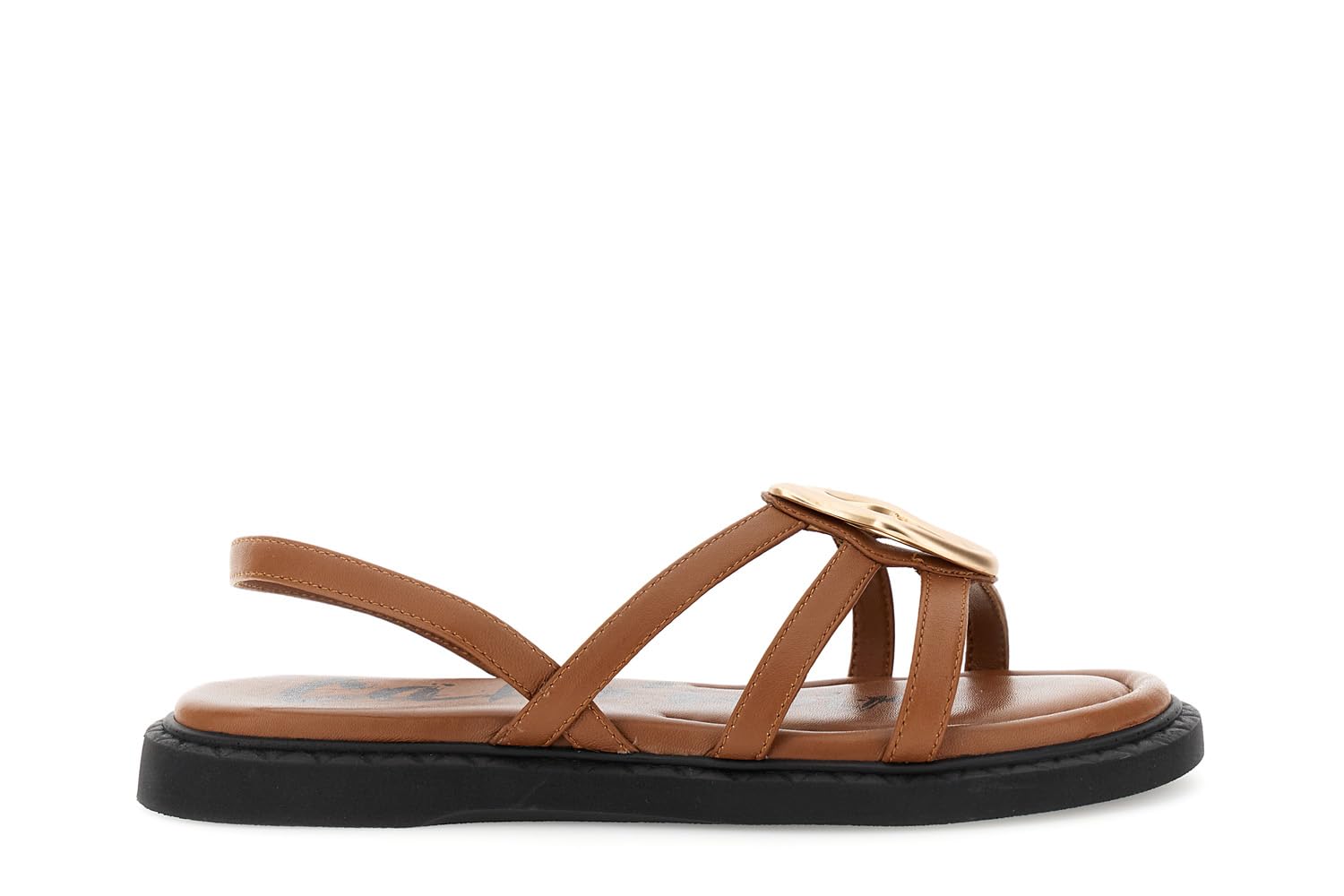 CAFèNOIR - Sandali In Nappa Con Accessorio, Da Donna, Colore Cuoio