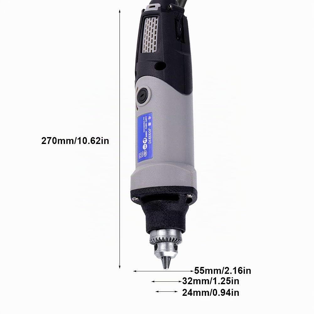 400W Die Grinder Smerigliatrice diritta Mini trapano elettrico Rotary Multi Tool 6 Step Velocit¨¤ variabile 0-28000r/min