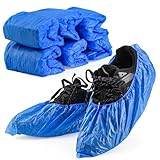 60 Pack (30 Pairs) Shoe Covers Disposable Non-slip, Waterproof Premium CPE Shoe Covers for Indoors, Fits Up To 11 US Men and 13 US Women Size