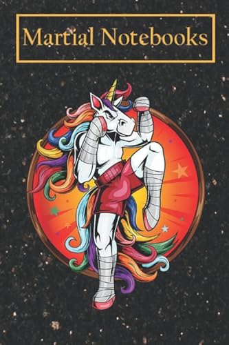 Martial Notebooks: Funny Unicorn Muay Thai Karate Kickboxing Samurai (2) Funny Taekwondo Martial Arts Notebook