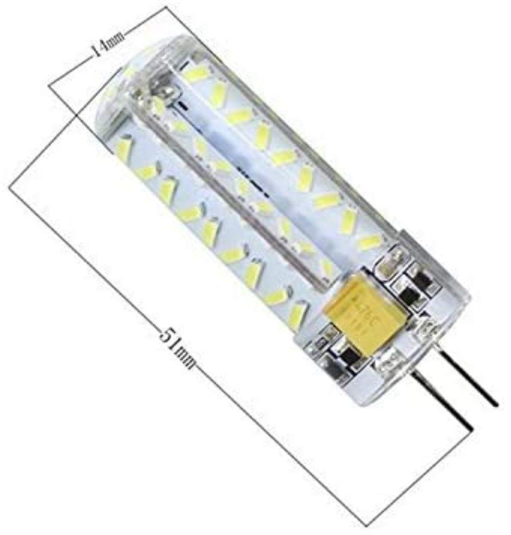 G4 Lampen-Korn LED Highlight Energiesparende Lampen-Korn-Kristallleuchter-Insert-Birne Statt der Halogenlampe Lichtquelle (Color : Cool White)