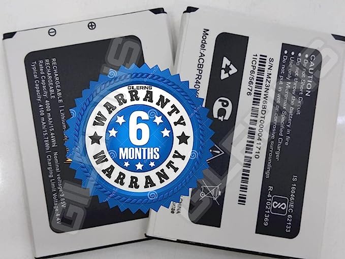 Image of Original (ACBPR40Y01) Battery for yureka yu aace 5014 [4000Mah] Battery with 6 Month Warranty *****(P40P1)