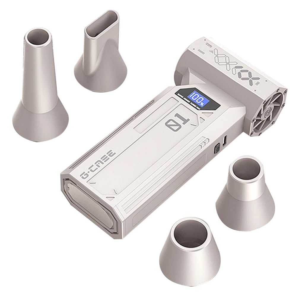 Électrique Rechargeable 120 000 TR/Min, Mini Ventilateur Turbo Violent, 4 Vitesses, Souffleur Sec SuperJet pour Camions, Claviers B