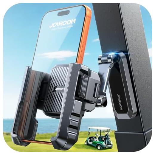Dual-Fold Arm Golf Cart Phone Holder,Ultra-Strong Magnetic Golf Accessories