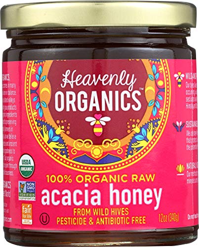Miel Orgánica Cruda de Acacia 100% 12 oz Pack 3