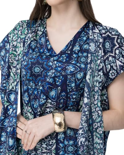 V-Neck Silk Loose Dress, a Sophisticated and Elegant Wardrobe Essential for Work and Seasonal Events 2025 Dark Navy3