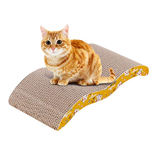 Tiragraffi Ovale Per Gatti In Cartone Ondulato - Letto E Graffiatoio Resistente - Foto 5