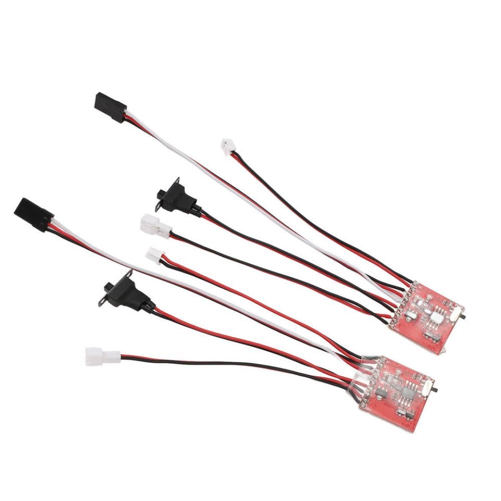 2Pcs 30A Brushed ESC Speed Controller for RC Crawler Winch Control Compatible with SCX24 1/24 Scale