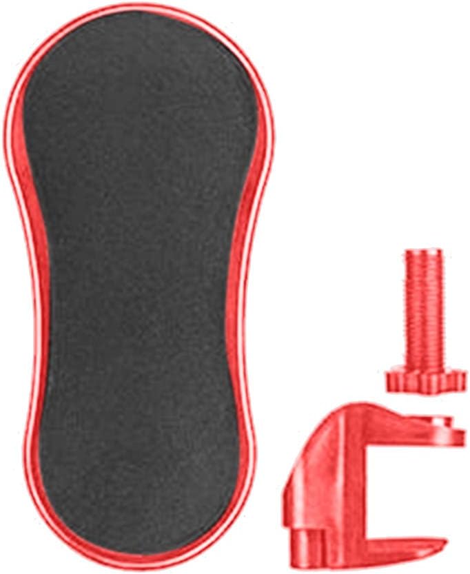HOT1950s Adjustable Computer Wrist Rest Armrest Attachable Computer Table Arm Support Mouse Pads Arm Wrist Rests Chair Extende- Ergonomically Designed Mouse Pad Arm-Stand Desk Extend (Red)