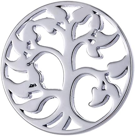Morella Women's Amulet Coins 33 mm Zirconia Stones