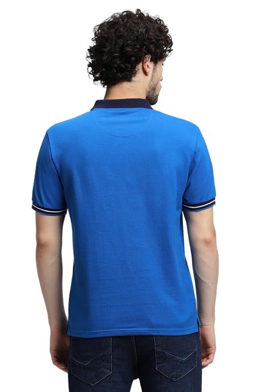 Image of Dennis Lingo Men's Cotton Solid Slim Fit T-Shirt