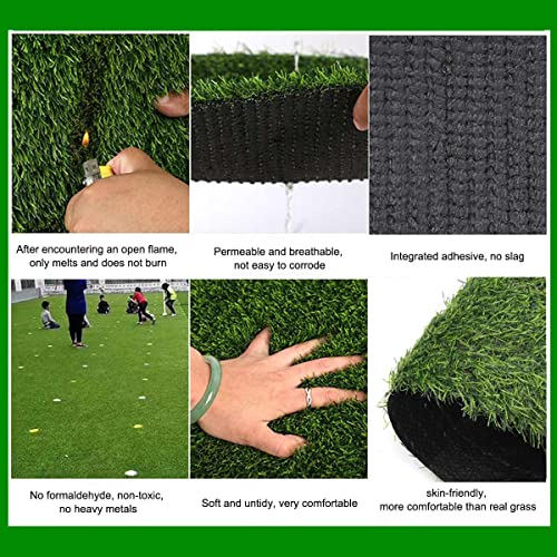 Abaseen Grasrol 4 m x 1 m 20 mm poolhoogte tapijt kunstgras astro tuin gazon hoge dichtheid nepgras groen - Afbeelding 4