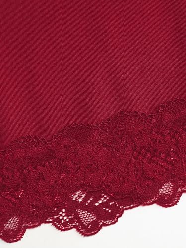 Image of CIDER Women's Summer Semi Formal Dresses Satin Lace V Neck Spaghetti Strap Slip Midi Dress Sexy Dresses Nightgown Party