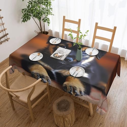 Nappe imprimé chiot rectangulaire pour des repas joyeux