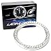 iJDMTOY (1) Crystal Silver Chrome Interior Dashboard Clock Surrounding Decoration Ring Trim Compatible With Mercedes W205 C-Class W213 E-Class X205 GLC-Class, etc